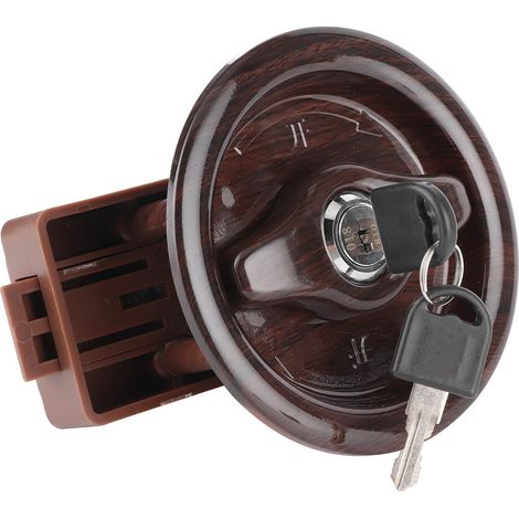 Serrure de porte de salle de bain pour camping-car avec deux clés, adaptée aux fourgons aménagés, camping-cars, yachts, remorques et accessoires automobiles. (1/5)