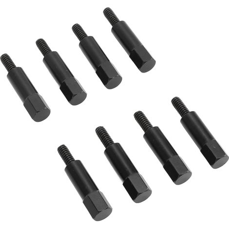 8pcs Écrous et Boulons de Cache-Soupapes Noir, Revêtement Poudre, Remplacement pour Moteurs SBC Small Block 283 305 327 350 383 400 (1/5)