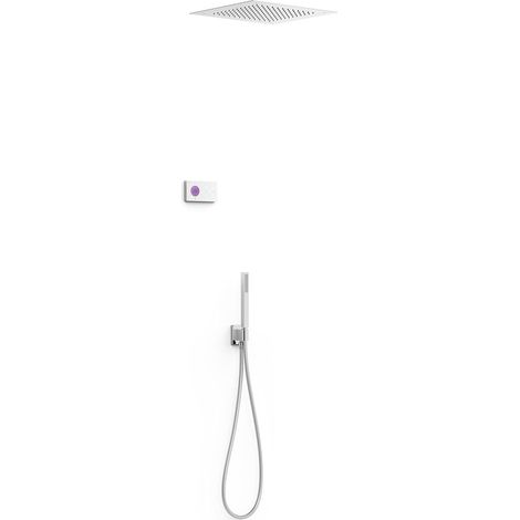 TRES 09286552 SHOWER TECHNOLOGY Kit Grifo Electrónico de Ducha Termostático Empotrado Cromo - ref: 09286552 (1/2)