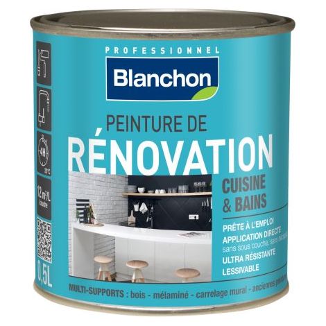 Renovierungsfarbe Küche & Bad 0,5L Andalusienrot