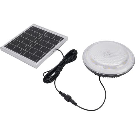 Plafonnier solaire 3 couleurs à intensité variable, étanche IP65, avec télécommande pour intérieur et extérieur. (1/5)
