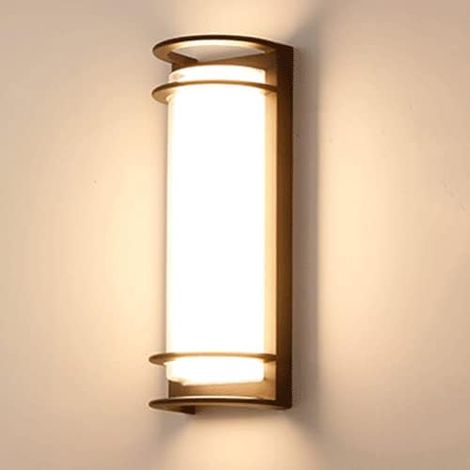 Murale extérieure imperméable IP68, Murale en Aluminium avec Abat-Jour en Plastique PC 2 Couches, luminaire LED Moderne 30W, Murale Minimaliste et créative (1/5)