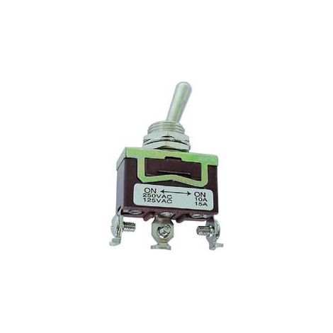 Interruptor Velleman unipolar negro 3 cm 10 amperios (1/2)