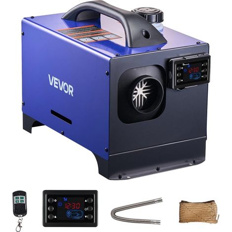 Réservoir 5 L et grande sortie d'air, chauffage diesel portable 12V/24V pour caravane, camion et camping-car (1/5)