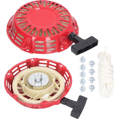 Démarreur De Traction De Tondeuse à Gazon 2 Pièces, Démarrage De Traction De Remplacement Professionnel pour Moteur GX120 GX160 GX200 (1/5)