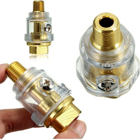 3 PcsMini-graisseur, Accessoires pneumatiques, Pneumatique Graisseur,Ligne Graisseur, Lubrificateur de Machine pneumatique,pour Outil pneumatique 1/4 in NPT Mini pour graisseur en Ligne (1/4)