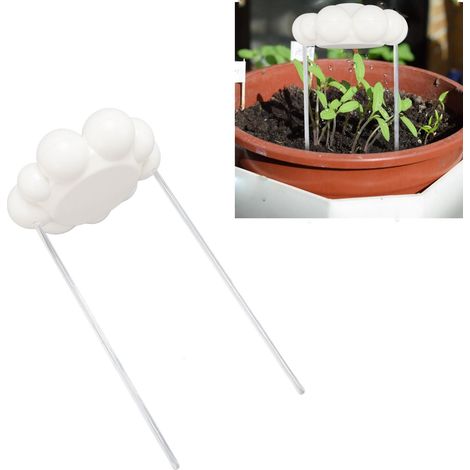 Arroseur automatique pour plantes - Nuage de pluie - Plastique - 11.8x11.8x4cm - 2 barres de support - Blanc (1/5)