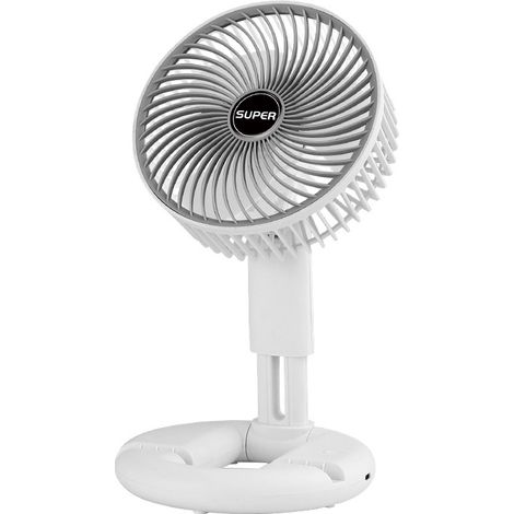 Ventilateur de Bureau à Pince Rechargeable USB, Ventilateur Mural Puissant Silencieux pour Étudiants, Maison et Bureau