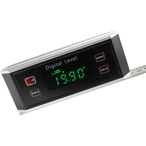 Niveau numérique, rapporteur électronique, inclinomètre avec aimant, niveau lumineux, jauge d'angle, boîte à niveaux, inclinomètre (1/5)
