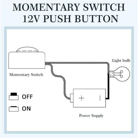 20 Mini Interrupteur Marche/Arrêt à Bouton-Poussoir Momentané 12 V/24 V, en, Installation Facile pour Expérience Électronique Noir (1/5)