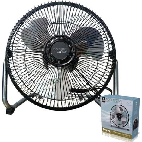 Standventilator Ø 9 Zoll 22,86 cm 35 W 3 Metallflügel 3 Geschwindigkeitsstufen Neigbarer Kopf (1/5)