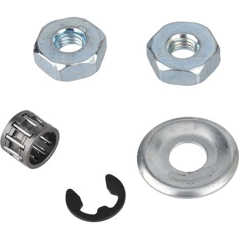 Absperrkupplungs-Unterlegscheibe, Nadellager-Clip-Mutter-Satz für Stihl MS180 MS170 MS210 MS230 MS250 021 023 025 017 018 Kettensägen, Teilenummer 0000 955 0801 (1/5)