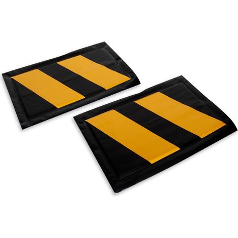 Euro Vanadium – Mousse de protection murale lot de 2 – Dimensions 40x27cm – PVC avec bandes réfléchissantes pour garage souterrain