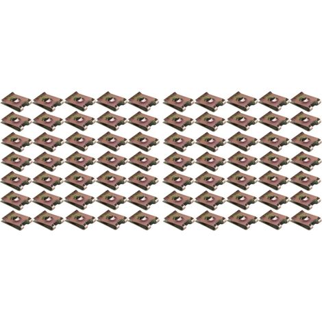 100Pièces Clips U En Pour Fixer Câbles Garnitures De (1/2)