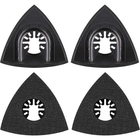 Pour Worx, Mikita, Dewalt, Worx Tool, Bosch Multi Tool, accessoires pour outils multifonctions, accessoires pour outils oscillants, lot de 4, 80 mm (1/5)