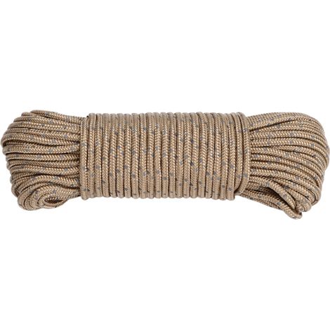 Corde de Camping Réfléchissante 20m, 3.5mm - Haute Résistance pour Tente et Extérieur