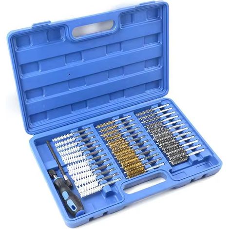 Nettoyage Puit Injecteur et et ø8-19 Jeu de Brosses Avec Rallonge 38 pièces 19 mm 150 mm Acier Inoxydable Laiton Nylon (1/5)