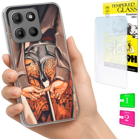 Funda para Motorola Moto G15 / G15 Power, carcasa trasera + cristal (1/5)
