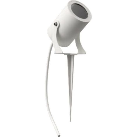 Lampada picchetto lampadari bartalini azibi gu10 led alluminio vetro, colore bianco