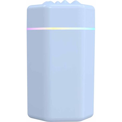 Mini humidificateur USB grande capacité, brumisation efficace silencieuse, portable pour bureau voyage voiture bleu (1/5)