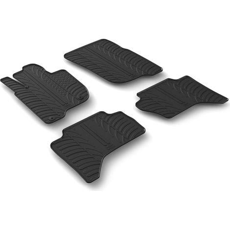 Set tappeti su misura in gomma - compatibile per Mitsubishi L200 Club Cab (09/1506/23) - Mitsubishi L200 Double Cab (09/1506/23) - Fiat Fullback Cabina Estesa (09/1601/21) - Fiat Fullback Doppia C