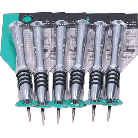 Lot de 6 accessoires pour tournevis, embouts cruciformes, pièces de rechange pour le serrage manuel du métal et la réparation. (1/5)