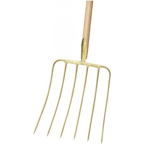 Horquilla de jardín ideal 67210105 acero templado mango madera 130 cm
