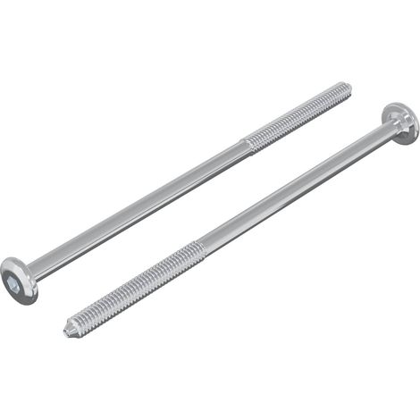 Schraube 2 pcs Silber M6 x 120 mm Stahl vidaXL