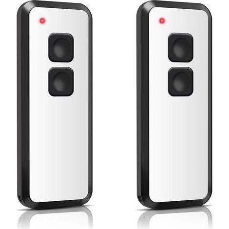 Télécommande de remplacement 433,92 MHz 2 canaux pour portails et volets roulants – Lot de 2 unités compatibles avec systèmes Novotron et MAX43-2 (1/5)