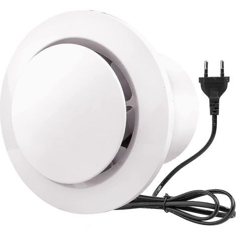Extracteur d'air haute performance (100 mm, 130 m³/h, 20 W) avec clapet anti-retour pour salle de bain (1/3)