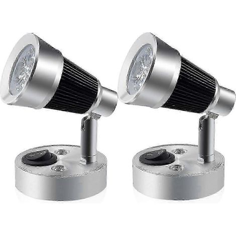 Lampe de lecture LED 12 V avec interrupteur, applique murale 3 W à intensité variable pour camping-car, caravane, bateau (1/5)