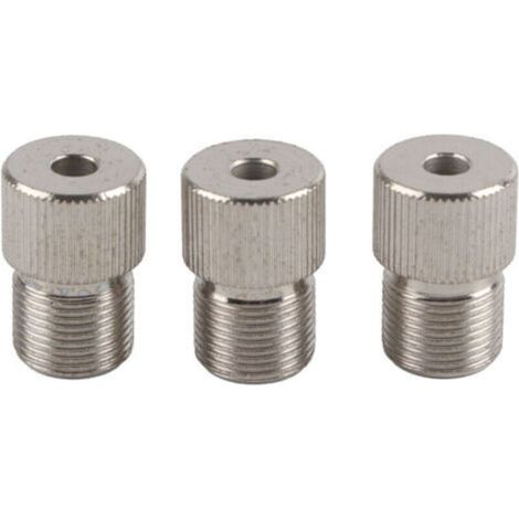 Set di 3 adattatori per mandrino da trapano da 5 mm per la lavorazione del legno.
