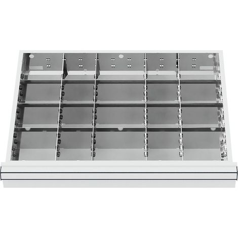 WS24 Schubladeneinteilung Metalleinteilung BLH 75 mm Innenmaß 600 x 450 mm - WS24-100233