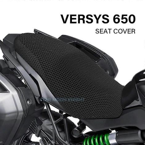 Motorrad-Sitzbezug mit Schutzkissen, passend für Kawasaki Versys 650, Versys650 Stoff-Sattelsitzbezug-Zubehör