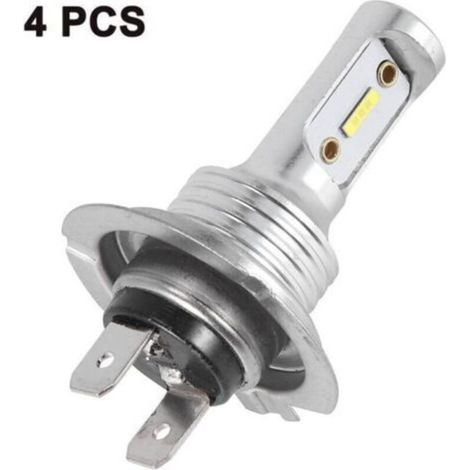 4pcs 1860 H7 80W haute puissance LED antibrouillard lampe phare de voiture ampoule 6000K lumiere blanche,de