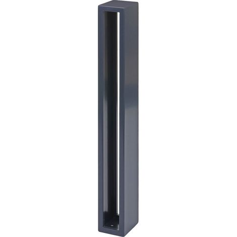 Aparcabicicletas HHG-307, soporte inclinado para bicicletas, acero galvanizado con recubrimiento en polvo para exteriores 87x10x13cm, antracita