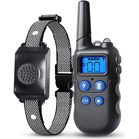 Dispositif de dressage de chien avec télécommande anti-aboiements qui peut appeler votre chien à distance avec la voix (1/4)