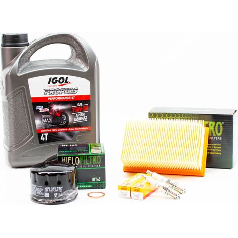 Kit Révision Filtres Bougies pour BMW F 800 S de 2006 à 2010 - IGOL PROPULS PERFORMANCE 15W50 4L