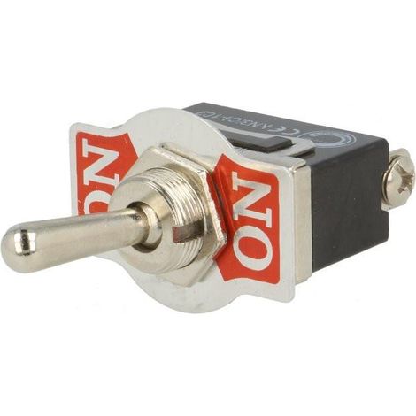 Einpoliger Hebelschalter 2 Positionen 10A/250Vac ON-ON 6190A 11.463.