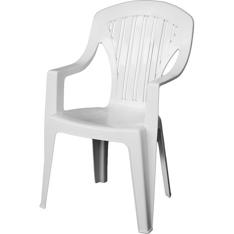 SEDIA TROPEA cm. 56x58x90 h col. Bianco