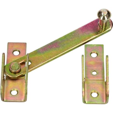 KOTARBAU Loquet à levier pour volet 120 mm Verrou de volet Double porte Galvanisé Or