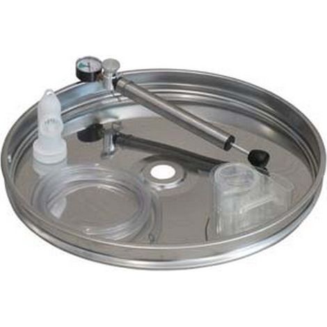 1PZ galleggiante ad aria inox completo - mm.540 per contenitore inox da lt.200