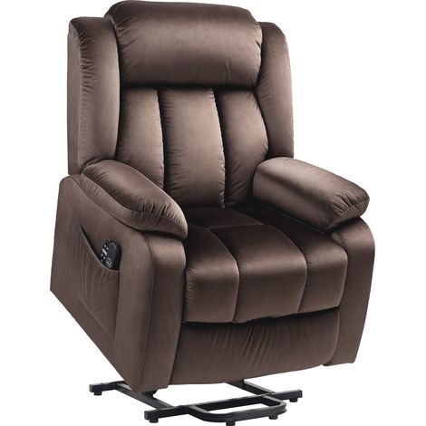Sillón relax eléctrico elevador reclinable marrón HOMVRA (1/5)
