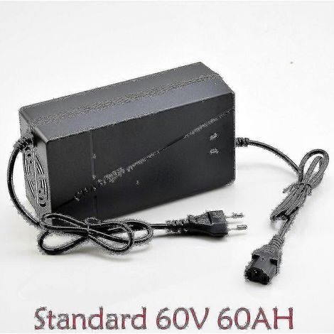 Chargeur intelligent pour batteries au plomb-acide 48 V, 60 V, 72 V et 96 V (50 Ah et 60 Ah), compatible avec les tricycles électriques, vélos, scooters, quads et autres véhicules électriques. (1/5)