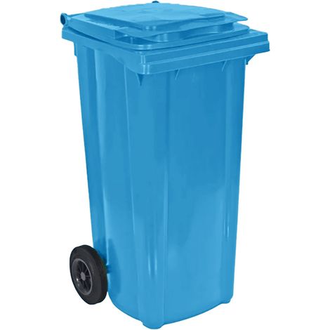 Bac roulant 2 roues premium 120l- lot de 10