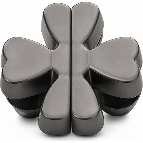 Attache rideau magnétique cœur amovible anti jour gris canon (1/5)
