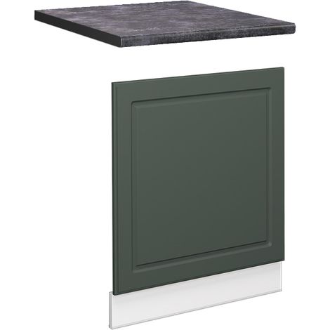 Panel frontal Fame-Line, Verde dorado Casa de campo, 60 cm , ET Antracita, Vicco
