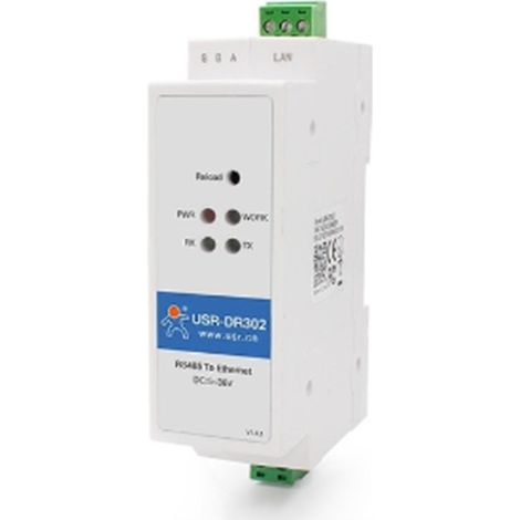 -dr302 Module serveur IP série RS485 vers Ethernet sur rail DIN, convertisseur Ethernet Modbus RTU vers Modbus U (1/5)