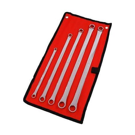 5pc Extra Long Ring Spanner Long Reach Spanners Wrench 12 Point 8mm-19mm CT1119