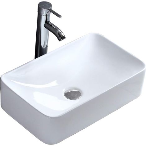 Lavabo en Céramique évier de Salle de Bains Monté Sur le Coin Petit Blanc évier Bol Pour Vestiaire Salle de Bains Toilettes (1/5)